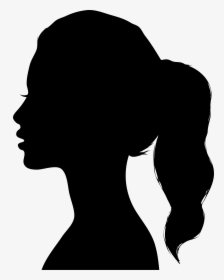 Woman Side Profile Silhouette, HD Png Download, Free Download
