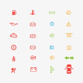 Control Panel Icon - Car Dashboard Symbols Png, Transparent Png, Free Download
