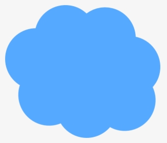 Blue Cloud Svg Clip Arts - Blue Cloud Vector Png, Transparent Png, Free Download