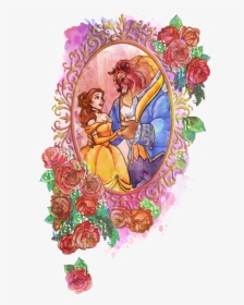 Beauty And The Beast By Fufunha Belle Tattoo, Disney - Tattooed Disney Beauty And The Beast, HD Png Download, Free Download