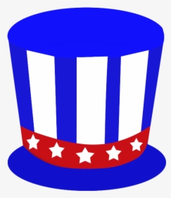 Hat For 4th Of July Blue - Fourth Of July Clip Art Hat, HD Png Download, Free Download