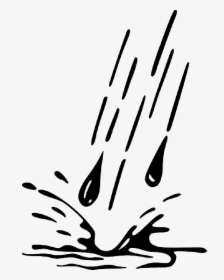 Water Droplet Clipart Water Drop Droplet Clipart Kid - Rain Svg, HD Png Download, Free Download