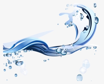 Water Euclidean Vector - Free Flowing Art Water, HD Png Download, Free Download