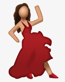 Dancing Emoji Png - Dancing Girl Emoji Png, Transparent Png, Free Download