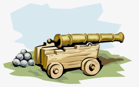 Vector Illustration Of Military Artillery Cannon Uses - Cannon, HD Png Download, Free Download