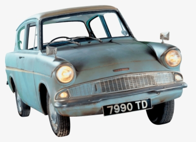 Harry Potter Flying Car - Flying Ford Anglia Harry Potter, HD Png Download, Free Download