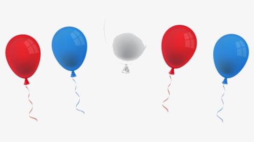 4th Of July Balloon Clipart Th Balloons Free Transparent - Transparent July 4th Clipart, HD Png Download, Free Download