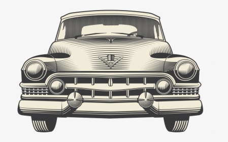 Woodcutcar - Retro Car Back Png, Transparent Png, Free Download