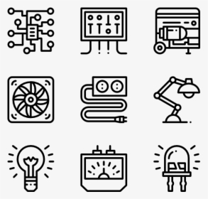 Electrician Tools - Drawing Icons, HD Png Download, Free Download
