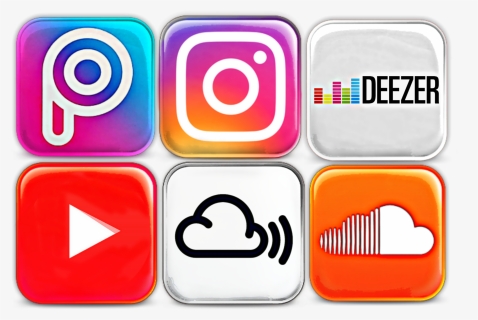 #logos #picsartlogo #dubrootsgirlpicsart #dubrootsgirl - Soundcloud Instagram Youtube Facebook, HD Png Download, Free Download