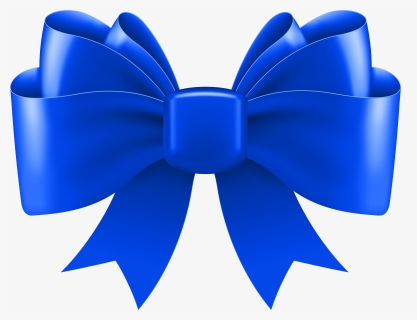 Blue Bow Decorative Png Clip Art Image , Png Download, Transparent Png, Free Download