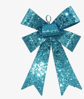 #ftedtickers #bow #glitter #sparkle #blue #bow #christmas - Blue Christmas Decors, HD Png Download, Free Download