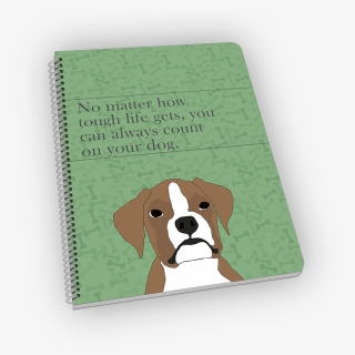 Spiral-bound Notebook With Boxer On The Cover - Boxer, HD Png Download, Free Download