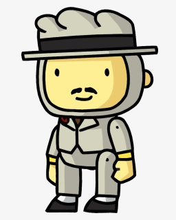 Scribblenauts Man In Suit - Scribblenauts Unlimited Hat Png, Transparent Png, Free Download