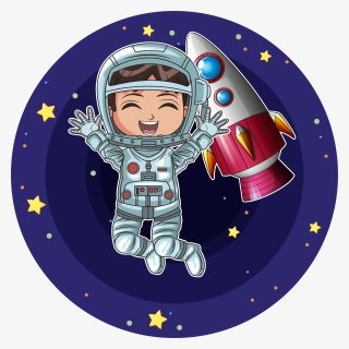 Girl Astronaut Cartoon, HD Png Download, Free Download