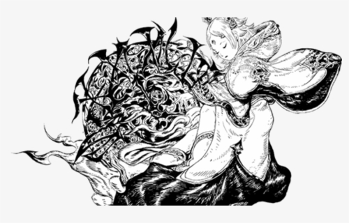 Yoshitaka Amano Final Fantasy Title Art, HD Png Download, Free Download