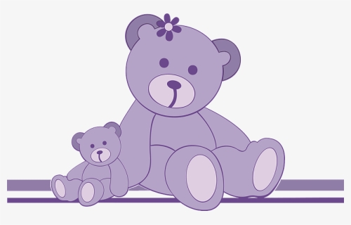 Purple Teddy Bears Clipart - Teddy Bear, HD Png Download, Free Download