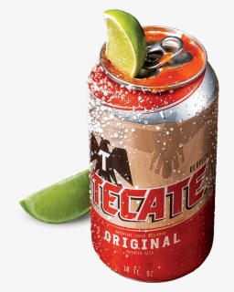 Tecate® Original Can With A Lime, Salt And Some Hot - Tecate, HD Png Download, Free Download