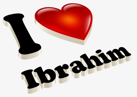 Ibrahim Heart Name Transparent Png - Rakesh Name, Png Download, Free Download