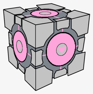Terrarium Drawing Weighted - Drawing Portal Companion Cube, HD Png Download, Free Download