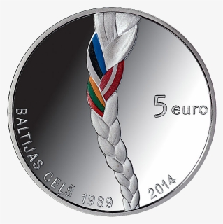 Lv 2014 5euro Baltic Way A - Commemorative Coin Baltic Way, HD Png Download, Free Download