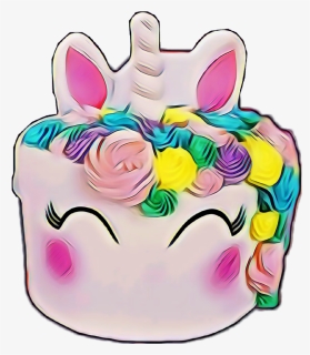 Unicorn Cake Oileffect Rainbowmagiceffect Hdr1 - Unicorn Cake Clip Art, HD Png Download, Free Download