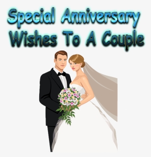 Special Anniversary Wishes To A Couple Png Free Pic - Wedding, Transparent Png, Free Download