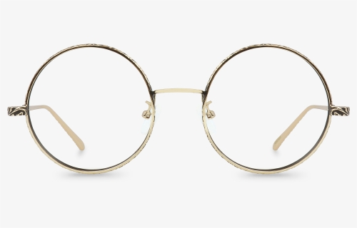 Circle Glasses Front View, HD Png Download, Free Download