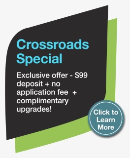 Crossroads Senior Living Special Offer - Graphic Design, HD Png Download, Free Download