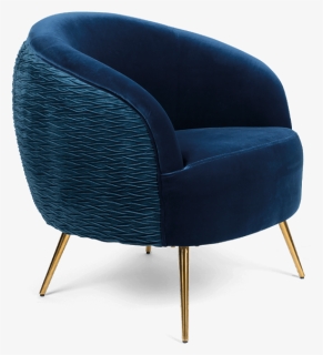 So Curvy Lounge Chair In Royal Blue By Bold Monkey - Bold Monkey So Curvy Lounge Chair, HD Png Download, Free Download