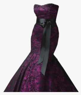 Dress Png Transparent Images - Wedding Dress Purple, Png Download, Free Download