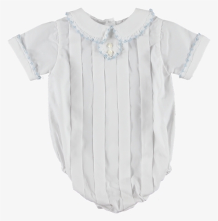 Boys Heirloom Clothing Romper Blue White Alex, HD Png Download, Free Download