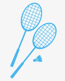 Badminton Racket And Shuttle Drawing, HD Png Download, Free Download