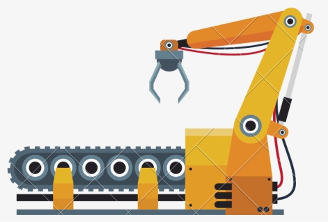 Robotic Production Line Manufacturing - Production Line Illustration Png, Transparent Png, Free Download