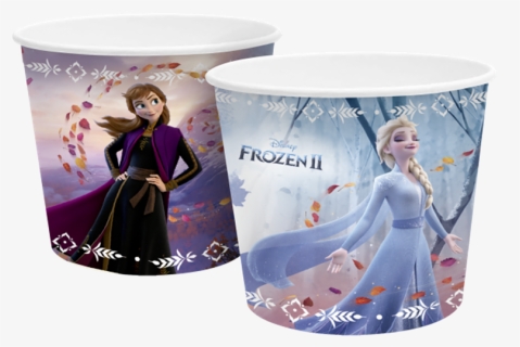 Copo De Papel 180ml Frozen - Balde De Pipoca Frozen 2, HD Png Download, Free Download