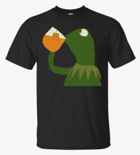 Kermit Sipping Tea Https - Iced Tea With Ice Cubes T Shirt, HD Png Download, Free Download
