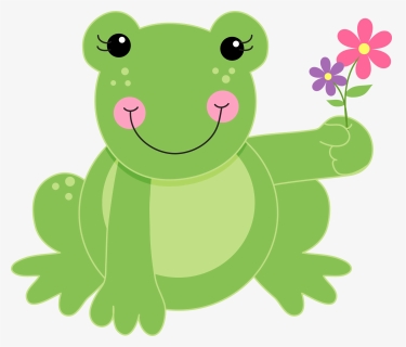 Frogs With Flowers Clipart, HD Png Download, Free Download