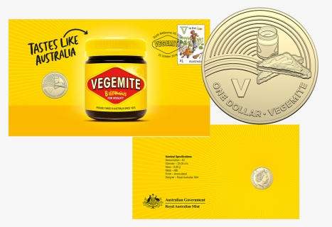 2019 $1 Vegemite Stamp & Coin Cover, HD Png Download, Free Download