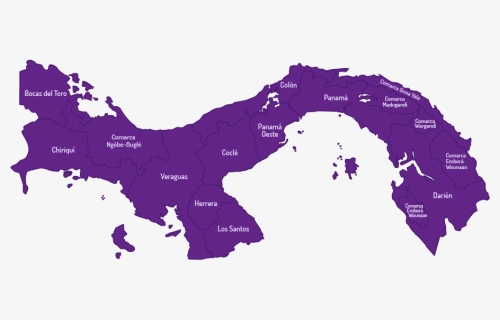 Panama-map - Map Of Panama, HD Png Download, Free Download