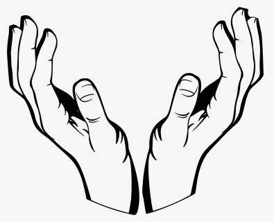 Svg Royalty Free Hands Black And White Clipart - Helping Hands Vector Png, Transparent Png, Free Download