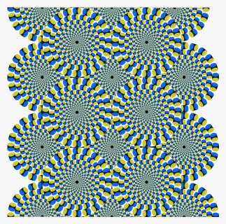 Moving Colorful Circles Forming An Optical Illusion - Optical Illusion Spin Circles, HD Png Download, Free Download
