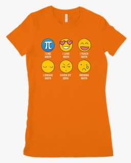 I Love Like Math Emoji Emoticon Teacher - T-shirt, HD Png Download, Free Download