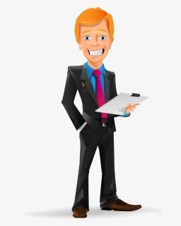 Trademark Registrations Are Valid For A Period Of - Businessman Vector Png Cartoon, Transparent Png, Free Download