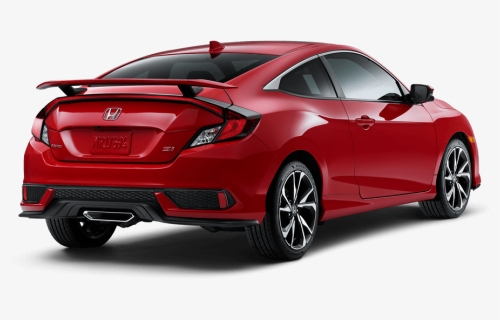 2019 Honda Civic Si Coupe Rear Angle - Civic Si Turbo Sticker, HD Png Download, Free Download