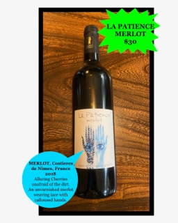 Merlot - Glass Bottle, HD Png Download, Free Download