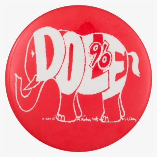 Dole 96 Elephant Political Button Museum - Illustration, HD Png Download, Free Download