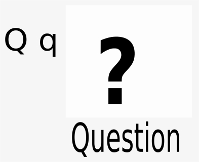 This Free Icons Png Design Of Q For Question , Png - Monochrome, Transparent Png, Free Download