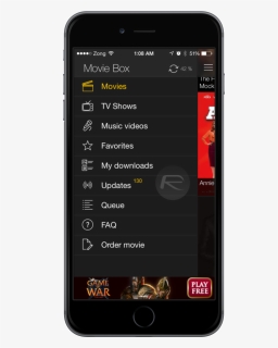 Moviebox Iphone6 - Movie Box Iphone, HD Png Download, Free Download