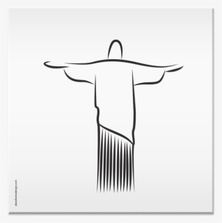 Brazil Drawing Cristo Redentor - Illustration, HD Png Download, Free Download