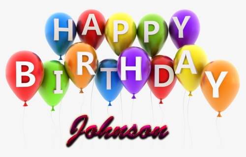 Johnson Happy Birthday Balloons Name Png - Happy Birthday Genesis, Transparent Png, Free Download